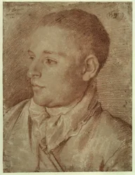 Portret van Baldassare Aloisi, genaamd Galanino