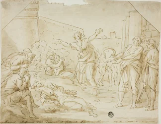 Rouw over het lichaam van Sint Stefanus