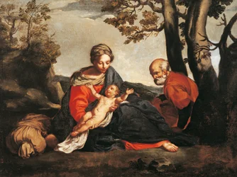 Rust tijdens de vlucht naar Egypte