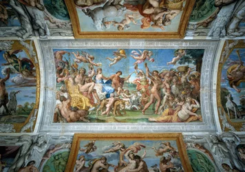 Triomf van Bacchus en Ariadne, detail van het Farnese-plafond