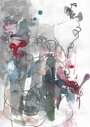 Abstracte vloeistoflijnen