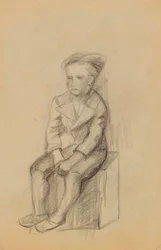 Zittende Jongen (recto)