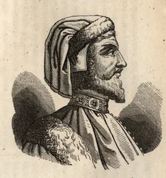 Azzon Visconti - Azzone Visconti - 1302-1339 - gravure