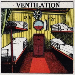 Huishoudelijk gebruik van elektriciteit: ventilatie. Anonieme illustratie uit 1925. Privécollectie.