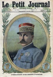 Eerste Wereldoorlog 1914-1918. Portret van generaal Auguste Dubail (1851-1934). In 