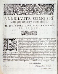 Eerste pagina van Primo libro di sinfonie e gagliarde, door Salomone Rossi