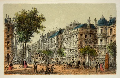 Parijs 1874: Boulevard des Italiens