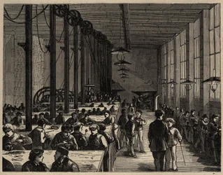 Parijs, Ecole Municipale Professionelle Diderot - gravure 1890