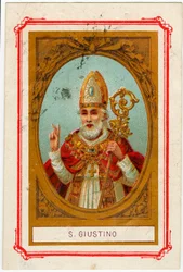 Vrome afbeelding: Giustino di Chieti (chromolithografie)