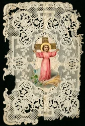 Vrome afbeelding: Jezus kind (chromolithografie)