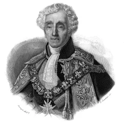 Portret van Ambroise Polycarpe La Rochefoucauld Doudeauville (Ambroise-Polycarpe La Rochefoucauld-Doudeauville) (1765-1841) in "Portretten en geschiedenis van nuttige mannen: mannen en vrouwen uit alle landen en van alle rangen, die rechten hebben verworve