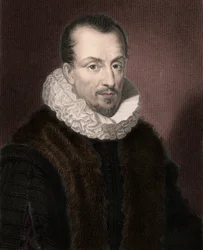Portret van Jacques Auguste (Jacques-Auguste) door Thou (Thuanus) (1553-1617), Franse historicus, boekverzamelaar en president van het Parlement van Parijs