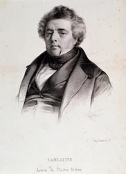 Portret van Luigi Lablache (1794-1858), Italiaanse en Franse operazanger