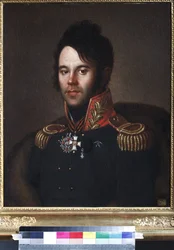 Portret van generaal-majoor Pjotr Afanasjevitsj Papkov