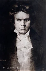 Portret van Ludwig van Beethoven