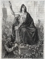 De Processie van de Godin van de Rede