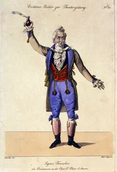 De bas Giuseppe Frezzolini (1789-1861) vertolkt Doctor Dulcamara in de opera 