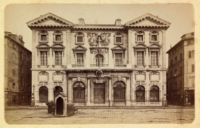 De stad Marseille en omgeving rond 1885-1890: het stadhuis