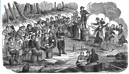 Het piratenfeest: de bemanning van Edward Teach alias Zwartbaard