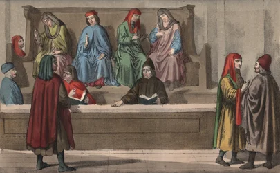 Tribunaal van de kooplieden, of handelsrechtbank - 15e eeuw - Koopmanstribunaal, Italië