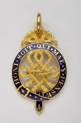 Orde van de Kousenband: insigne van gentleman-bailiff van de zwarte stok - Het patroon van het insigne, een van de 