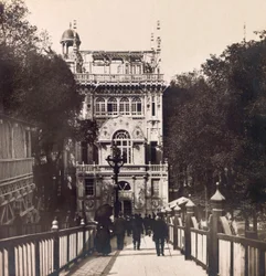 Wereldtentoonstelling van 1900 - Exposition Universelle de 1900 in Parijs: Het Paviljoen van de Pers - privécollectie