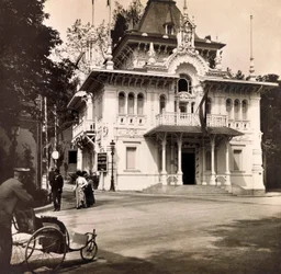 Wereldtentoonstelling van 1900 in Parijs: Paviljoen van de Zuid-Afrikaanse Republiek. Privécollectie