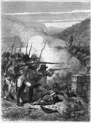 Vendee Oorlogen (1793-1796): Slag bij Torfou (Slag bij Tiffauges), overwinning van de Vendee troepen tegen die van Kleber op 19 september