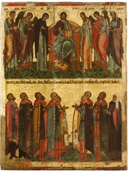 Deesis met biddende Novgorodianen, ca 1467-1471