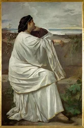 Iphigenia, Feuerbachs favoriete Romeinse model " Nana " (olieverf op doek)