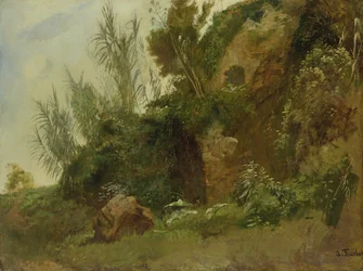 Landschapsstudie bij de Thermen van Caracalla