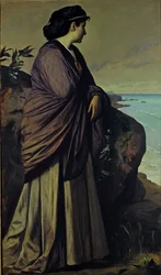 Aan de kust Moderne Iphigenia, 1875