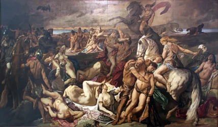 De strijd van de amazones (tweede versie)