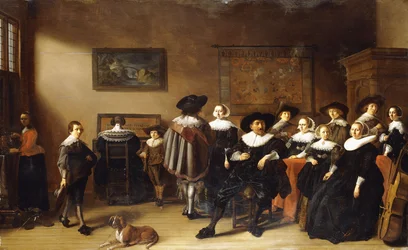 Een Groepsportret in een Interieur