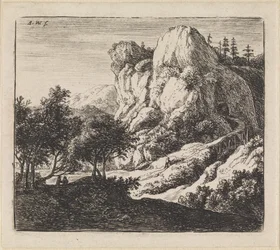 Landschap met tunnel
