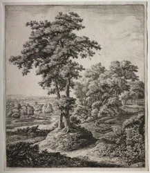 Zes grote staande landschappen met scènes uit het Oude Testament: De Ontrouwe Profeet van Juda