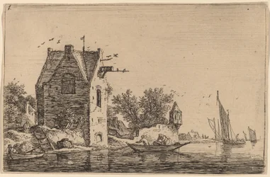 De wachtpost op de muur
