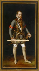 Filips II, koning van Spanje ... (olieverf op doek)