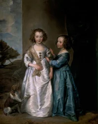 Portret van Elisabeth en Philadelphia Wharton