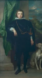 Prins Ruprecht van de Palts met een hond