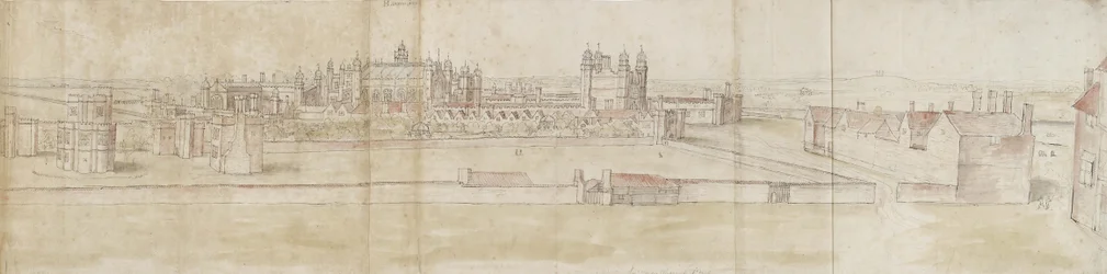 Hampton Court Palace vanuit het Noorden