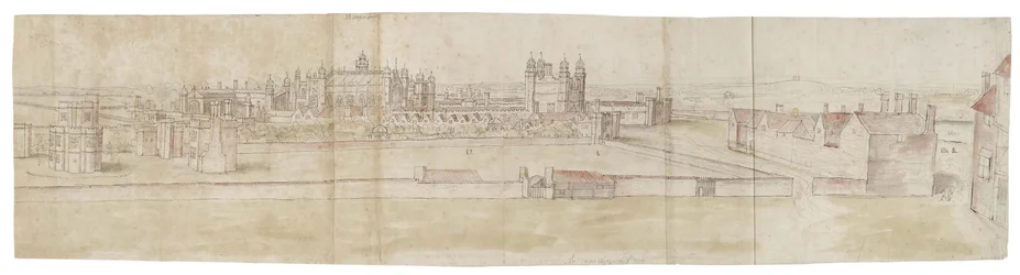 Hampton Court Palace vanuit het Noorden