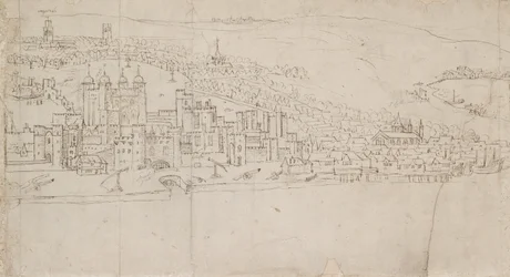 Panorama van Londen gezien vanaf Southwark: De Toren