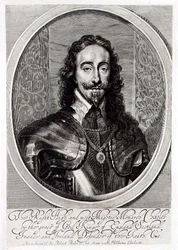 Portret van Charles I (1600-49) gegraveerd door William Faithorne (1616-91) 1658