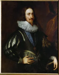 Charles I, koning van Engeland, zoon van James I en Anne van Denemarken (olieverf op doek)