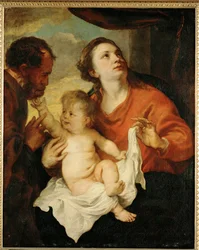 Heilige Familie (schilderij op doek)
