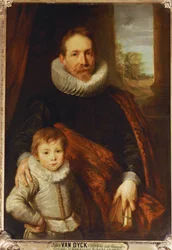Portret van een vader en zoon, ook bekend als Guillaume Richardot ...