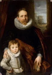 Portret van Jean Richardot (1540-1609) en zijn zoon
