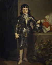 Portret van Karel II van Engeland als kind