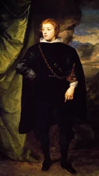 Portret van prins Charles Louis van de Palts (Mannheim 1617-1680), schilderij door Anthony van Dyck